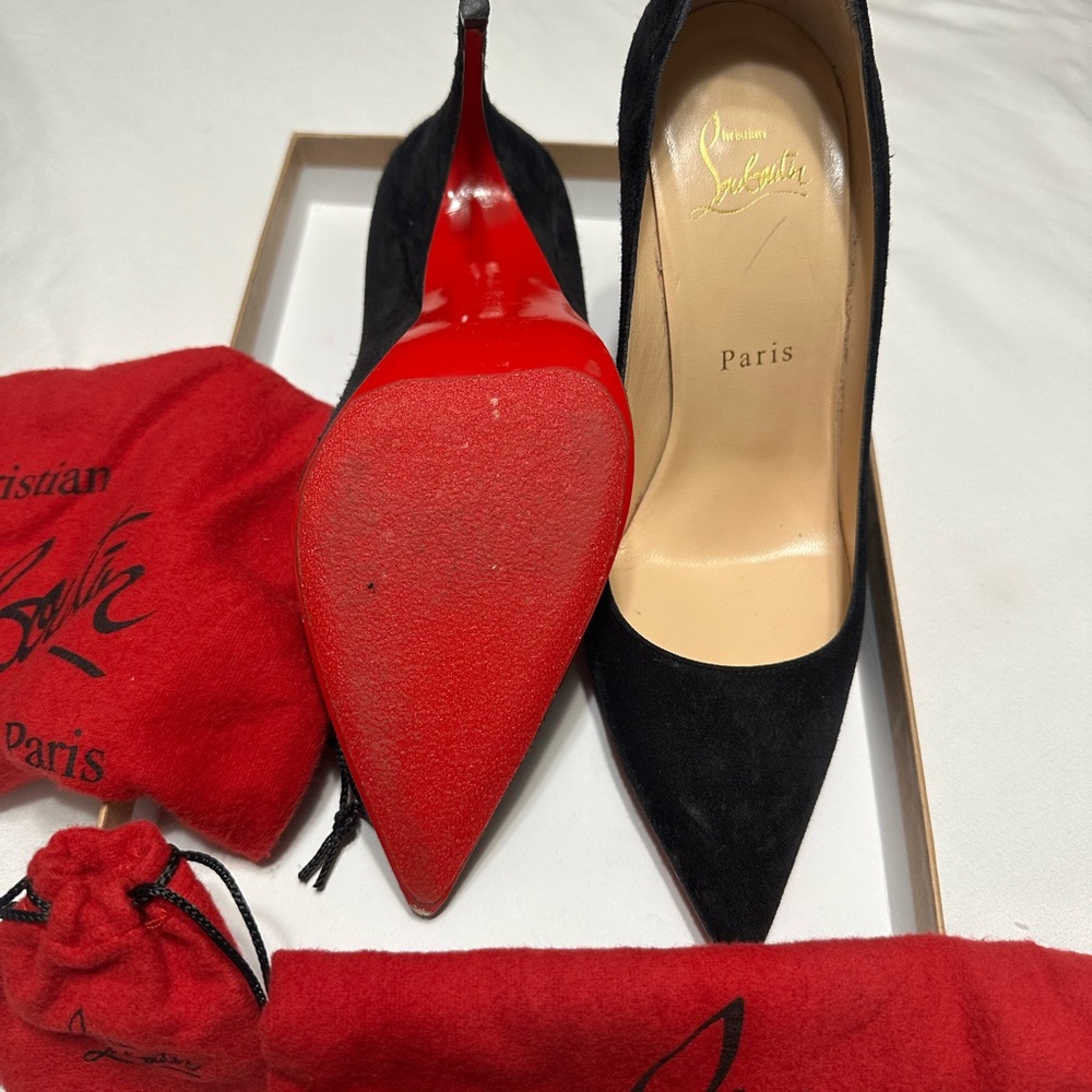 Christian Louboutin Black and Red Women's Shoes